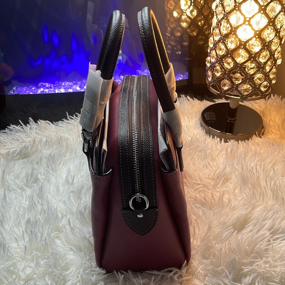 ❤️COACH Mini Darcie Carryall Satchel Crossbody ~ Silver/Light Raspberry Multi - Picture 4 of 16